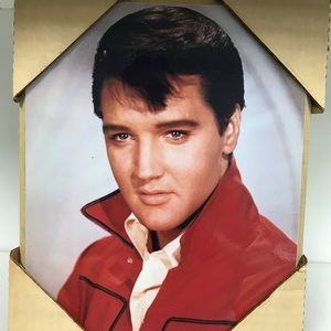 Framed Picture of Elvis Presley in Color